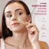 SINAHET Dermaplaning Tool (12 Count), Professional Face Razors for Women, Facial and Eyebrow Hair Removal, Gentle Skin Exfoliation Blade view 3