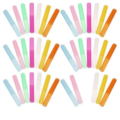 MAGICLULU 40pcs Travel Toothbrush Box Lightweight Portable Toothbrush Storage Containers for Travel Toiletry Storage and Keeping Clean The Go Random Color