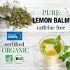 ORIGEENS ORGANIC LEMON BALM TEA BIO 100gr | Herbal tea for Digestion and Relaxation | Organic Melissa leaves - Lemon Balm tea loose view 2