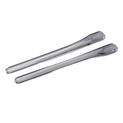 JUCACE Eyeglass Legs,Glasses Accessories,2 Pairs Transparent Grey Eyeglass End Tips Temple Replacement Ear Sock Pieces Tubes for Thin Metal Eyeglass Legs