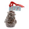 ButtonChocs Christmas Chocolate Snowman - Up To No Good. Belgian Milk Chocolate Gift for Christmas. view 1