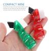 4pcs Denture Toothbrush Small Hard Toothbrush Denture Care Brush Cleaning for Oral Care Retainer Brush Dual Head Interspace Brush Dentures Plastic Aldult Small Paintbrush view 3