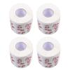 Zerodeko 4rolls Creative Printed Toilet Paper Xmas Pattern Paper Christmas Napkin Toilet Tissues Party Supply for Home Decorative Use view 1
