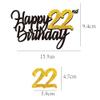 happy 22nd birthday cake topper view 2