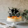 The Hunt Is Over Wedding Cake Topper: Groom & Bride With Rifle - Mr. & Mrs. Wedding Cake Topper view 2