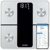 Vitafit Smart Bathroom Scales for Body Weight, High Accuracy Assured by Weighing Scales Professional Factory SINCE 2001, App Sync 13 Body Composition including BMI, Body Fat and Muscle, 28st, Silver view 1