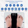 Vitafit Smart Bathroom Scales for Body Weight, High Accuracy Assured by Weighing Scales Professional Factory SINCE 2001, App Sync 13 Body Composition including BMI, Body Fat and Muscle, 28st, Silver view 3
