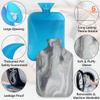 Marble Texture Printed 31 PVC Hot Water Bag 2L Removable Hot Water Bottle with Cover for Hot and Cold Compress,Hand Feet Warmer and Pain Relief Ideal for Winter Home Office School view 3