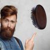 BestAlice 2 Pcs Boar Bristle Beard Brush for Men, Beard Straightener Brush for Grooming And Soften Your Facial Hair, Classical Black Wood Walnut Style Handle view 4