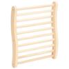 vidaXL Solid Wood Pine S-Shape Sauna Backrest Wooden Ergonomic Sauna Bench Backrest Back Pillow Spa Accessory for Steam Room Bathroom view 1