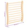vidaXL Solid Wood Pine S-Shape Sauna Backrest Wooden Ergonomic Sauna Bench Backrest Back Pillow Spa Accessory for Steam Room Bathroom view 2