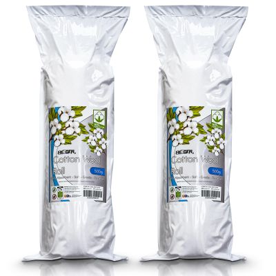 1kg (2X 500g Rolls), RE-GEN Wound Care Dressing Cotton Wool Roll Pad | Ideal for First Aid, Health & Beauty, Personal Care