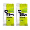 GU Energy Chews Double Serving Packs. Energy Gummies with Electrolytes for Running, Cycling, Triathlon & Other Sports - Pack of 2 (Salted Lime) view 1
