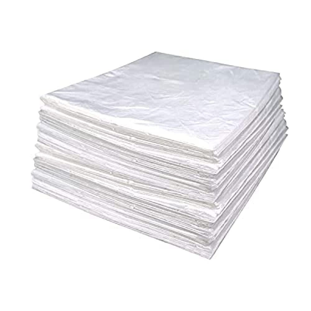 AIBOLO 50 Pack Disposable Sauna Sheeting Blanket Liners Plastic Sheeting Body Wrap, Inside Far Infrared Sauna Blanket Accessories for Beauty Salon Spa Sauna Room Body Therapy Home Use