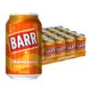 BARR 24 Pack Sparkling Orangeade, Low Sugar Orange Flavoured Fizzy Drink, Sparkling Fizzy Pop, 24 x 330ml Cans view 1