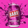 BARR 24 Pack Sparkling Raspberryade, Zero No Sugar Raspberry Flavoured Fizzy Drink, Sparkling Fizzy Pop, 24 x 330ml Cans view 3