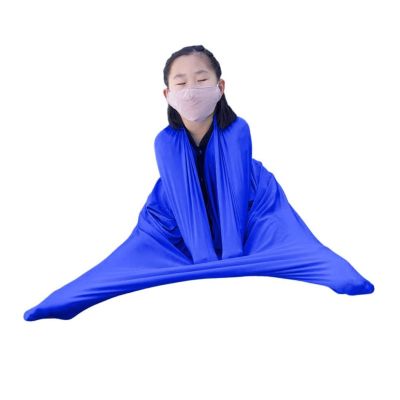 Movement Sensory Body Sock For Boys And Girls With Autism Stretchy Breathable Fun Full-Body Wrap Sensory Therapy Body Sack To Relieve Stress And Self-Calming (Color : Blue, Size : L/Large)