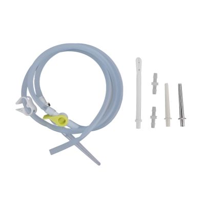 Nikou Silicone Enema Pipe, Enema Hose Replacement Tube Kit Silicone Pipe Medical Kit, Soft Glossy Odorless Deep Cleaning 1.5m Enema Hose Attachment for Colon Detox Cleanse Enemas