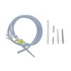 Nikou Silicone Enema Pipe, Enema Hose Replacement Tube Kit Silicone Pipe Medical Kit, Soft Glossy Odorless Deep Cleaning 1.5m Enema Hose Attachment for Colon Detox Cleanse Enemas view 1