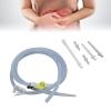 Nikou Silicone Enema Pipe, Enema Hose Replacement Tube Kit Silicone Pipe Medical Kit, Soft Glossy Odorless Deep Cleaning 1.5m Enema Hose Attachment for Colon Detox Cleanse Enemas view 2