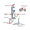 NOPEILVI Over Door Neck Traction Neck Stretcher Hammock Cervical Neck Shoulder Pain Relief Device,Beauty Tool. view 2