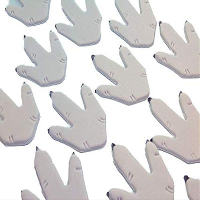 12 Novelty Edible Dinosaurs Footprints Birthday Cake Toppers