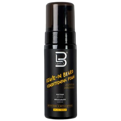 L3VEL3 Leave-In Beard Conditioning Foam For Men 5 oz Foam