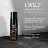 L3VEL3 Leave-In Beard Conditioning Foam For Men 5 oz Foam view 3