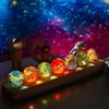 KRISININE 7 Chakra Natural Healing Spheres with LED Wooden Stand 40mm Crystal Quartz Stones for Meditation Positive Energy Night Light Decoration Balls Set for Home view 1