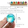 KRISININE 7 Chakra Natural Healing Spheres with LED Wooden Stand 40mm Crystal Quartz Stones for Meditation Positive Energy Night Light Decoration Balls Set for Home view 4