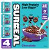 Surreal Chocolate - High Protein Cereal - Zero Sugar- Healthy Plant Based Cereal - High in Fibre - Low Carb - Gluten Free - Vegan - 18g of Protein, 0g of Sugar - 240g per Box - 4 Pack (4 x Chocolate) view 1