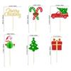 Gyufise 24 Pcs Christmas Cupcake Toppers - 3D Santa Claus, Tree, Truck & Gift Box Toppers for Merry Christmas Theme Parties view 2