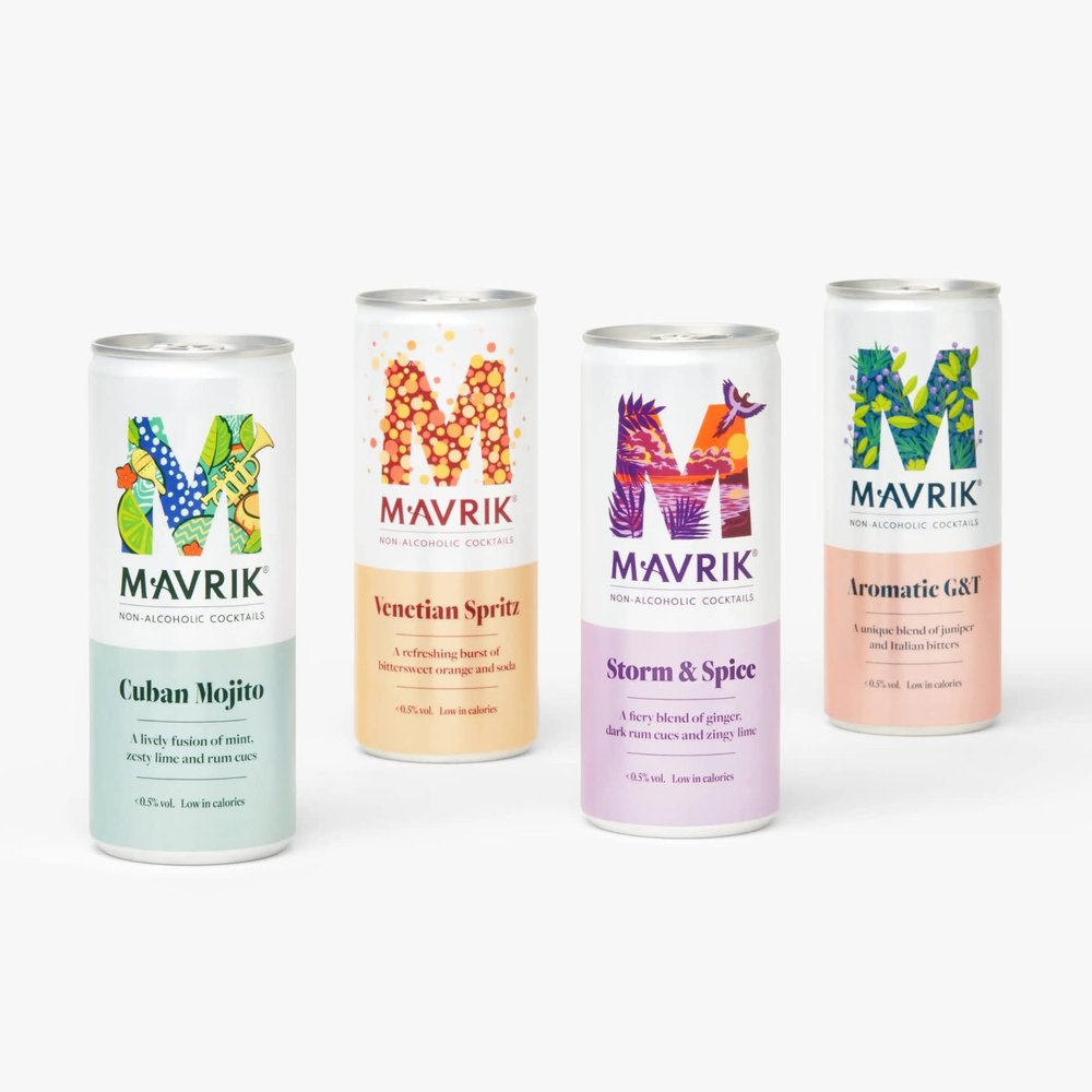Mavrik Non-Alcoholic Drinks - alcohol-free or non-alcoholic drink, temperance drink, alcoholic drink made without alcohol (Storm and Spice)