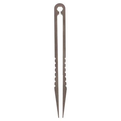 BESPORTBLE Mini Titanium Tweezers with Non-Slip Handle for Outdoor and Manual Work, Lightweight Sturdy Titanium Alloy Tool for up Small Objects and Splinter Removal