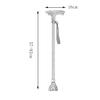 FLBT WalkingStickAdjustableSticksForTheElderlyWithLightCrutchesLightweightWalkingSticks10FilesRetractableRubberHandles2ColorsSingleFoot/SmallFour-footSwapforArthritis,Elderly,Sen needed view 2