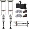 Crutches for Adults Underarm Folding Underarm Adult Crutches with Damping Spring,Comfortable Medical Crutch with Double Shock Absorber,Height Adjustable, Aluminum Alloy Great for Travel or Work view 1