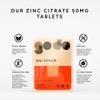 Fitness Health Zinc Tablets 50mg - High Absorption Zinc Tablets - Contribute to Healthy Bones, Skin, Hairs, and Nails - Support Vision - Increase Reproductive Health - Vegan - (120 Tablets) view 3