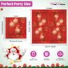 WedDecor 2Ply Traditional Christmas Paper Napkins Red and Gold Pack of 20, 33cm Square Paper Serviettes for Xmas, Boxing Day, Winter Christmas Dinner Party Decorations view 2