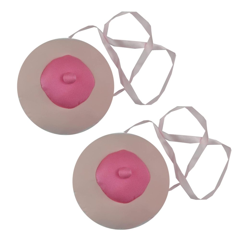 Simulation Fake Breast Model - Fake Breasts with Lanyard Cloth - for Teaching Prolactin Massage And Breastfeeding (B)