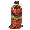 Bossa Nova Luxury Chocolate Bomb Gift Set Bundle, Hot Chocolate with Marshmallows, gift-wrapped in a textile bag with Mason Cash Impressions stoneware cosy mug view 2