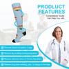 ACWOO Compression Socks for Women & Men, 6 Pairs Colorful Breathable Long Tube Compression Socks, Non-Slip Flight Socks Running Socks for Sports, Flying, Maternity Pregnancy, Nurses, Travel view 3