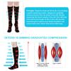 ACWOO Compression Socks for Women & Men, 6 Pairs Colorful Breathable Long Tube Compression Socks, Non-Slip Flight Socks Running Socks for Sports, Flying, Maternity Pregnancy, Nurses, Travel view 4