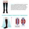 ACWOO Compression Socks for Women & Men, 6 Pairs Non-Slip Breathable Long Tube Compression Socks, Flight Socks Running Socks for Support, Sports, Flying, Maternity Pregnancy, Nurses, Travel view 4