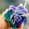 100g Bulk Natural Rainbow Fluorite Crystal Quartz Rough Raw Stone Home Decor view 4