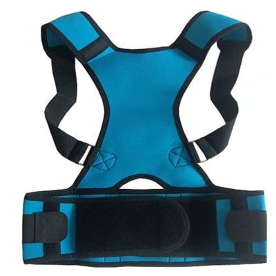 Adjustable Back Brace Posture Corrector Back Support Shoulder Belt Men Women Black Blue Size S/M/L/XL/XXL (Color : Green, Size : Small)