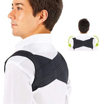 1Pcs Posture Corrector Spinal Support - Physical Therapy Posture Brace Back Shoulder and Neck Pain Relief Posture Trainer (Color : Yellow)