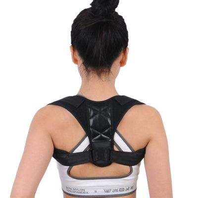 1Pcs Posture Corrector Spinal Support - Physical Therapy Posture Brace Back Shoulder and Neck Pain Relief Posture Trainer (Color : Black)