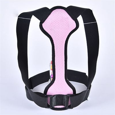 Adjustable Clavicle Support Brace for Men Women Back Posture Corrector for Bad Posture Improve Upper Back Sup (Color : Pink, Size : S Code)