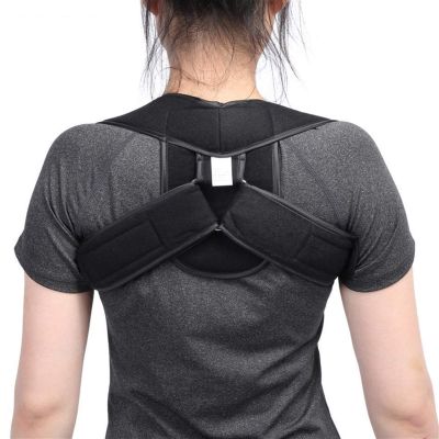 Adjustable Upper Back Shoulder Support Posture Corrector Adult Children Corset Spine Brace Back Belt Orthotics Back Support (Color : Black, Size : Small)
