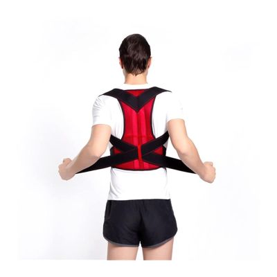 Adjustable Back Posture Corrector Posture Corrector Back Support Belt Orthopedic Posture Corset Therapy Belt (Color : Red, Size : 3X-Large)